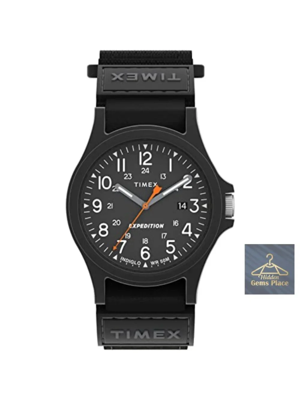 Timex Expedition Acadia 40mm Quartz Watch with Indiglo, Fabric Strap, Water
